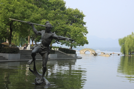 Hangzhou West Lake Yongjin area - Shun likeのeditorial素材