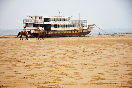 scenic spots of golden sand beachのeditorial素材