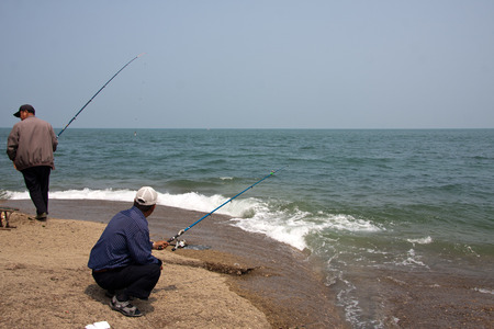 Scenic spots of golden sand beachのeditorial素材