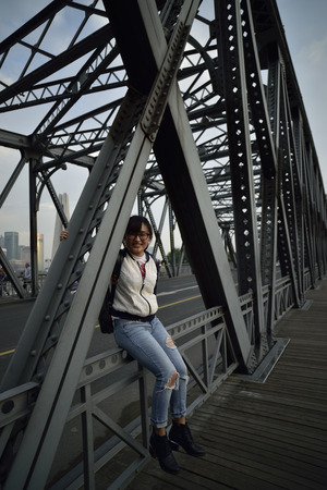 bridge view in Shanghaiのeditorial素材