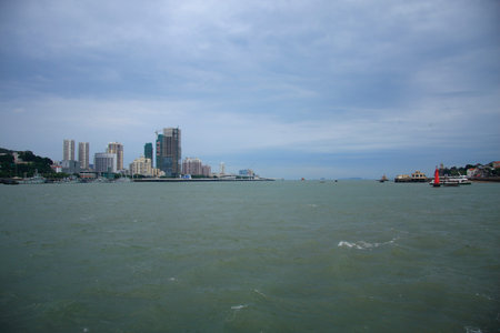 Summer scenery in Fujian province Xia men.のeditorial素材