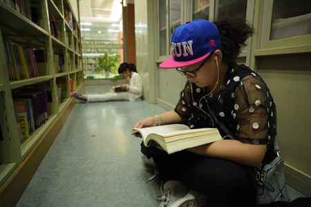 A corner of the library at huzhouのeditorial素材