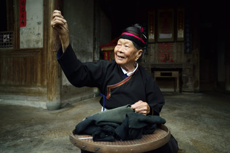 Half moon, located in Creek town, xiapu County, Fujian province, was zu villages populated by unique...
