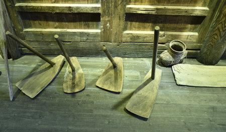 Implements rakes, collected in Creek town, xiapu County, Fujian province, the she nationality Folk...