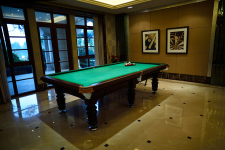 Villa with pool table