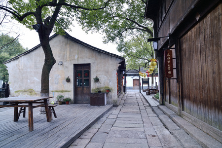 Wuzhen is a typical southern Chinese town, "land of plenty, of silk," said.のeditorial素材