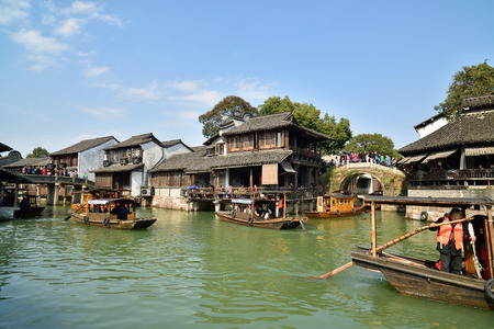 Wuzhen, Zhejiang, Chinaのeditorial素材