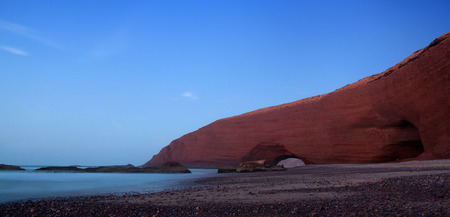 Legzira Beach in Morocco, North Africaの写真素材
