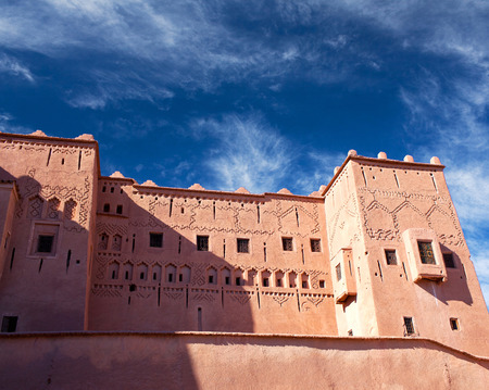 Famous Kasbah Taourirt in eastern Ouarzazate, Moroccoのeditorial素材