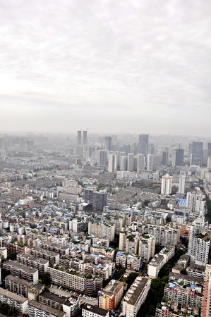 Chengdu city sceneryのeditorial素材