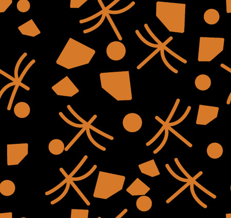 Seamless geometric figures pattern