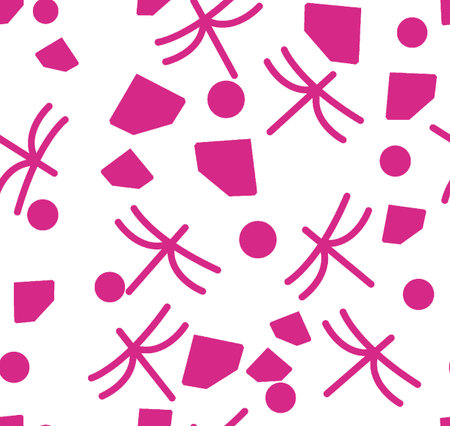 Seamless geometric figures pattern