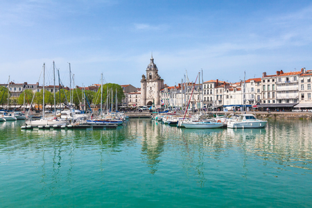 View of the port of La Rochelleのeditorial素材