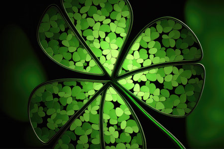 a beautiful and festive background design inspired by the luck and charm of Saint Patrick's Day. The...