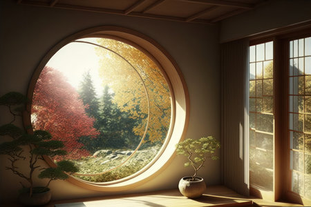 Eco-friendly living is a lifestyle that prioritizes sustainability and the environment. One way to incorporate this lifestyle into your home is by creating a room with natural light and sustainable furnishings.の写真素材