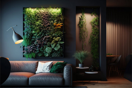 The vertical wall garden is a symbol of creativity, innovation, and sustainability, and this image...