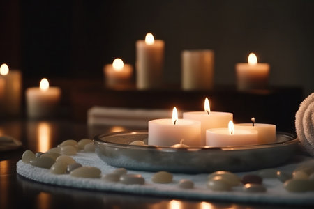 a world of relaxation and rejuvenation with our serene spa and wellness experience. Our tranquil setting is designed to soothe your mind, body, and soul, and leave you feeling refreshed and renewed.の写真素材