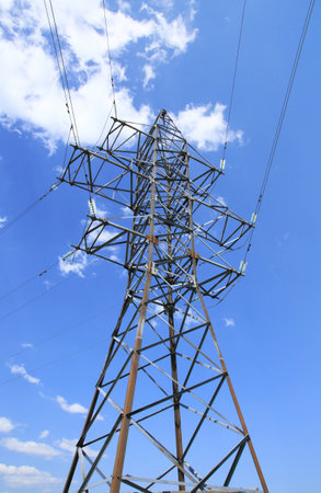 Power line support.の写真素材