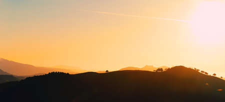 Photo of mountain on sunset, Sicily, Italy