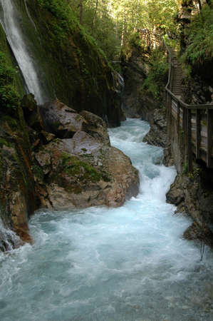 a ravine near ramsau in the german alps - Stock Image - Everypixel