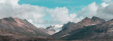 Picturesque mountain view in the Canadian Rockies in summer season