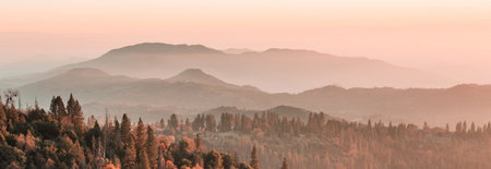 Autumn season in mountains. Colorful natural background.