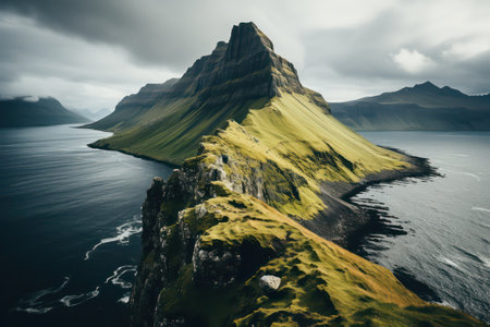 Beautiful view of the Faroe Islands, autonomous region of the Kingdom of Denmark