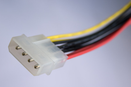 Internal power connector for computers. - Stock Image - Everypixel